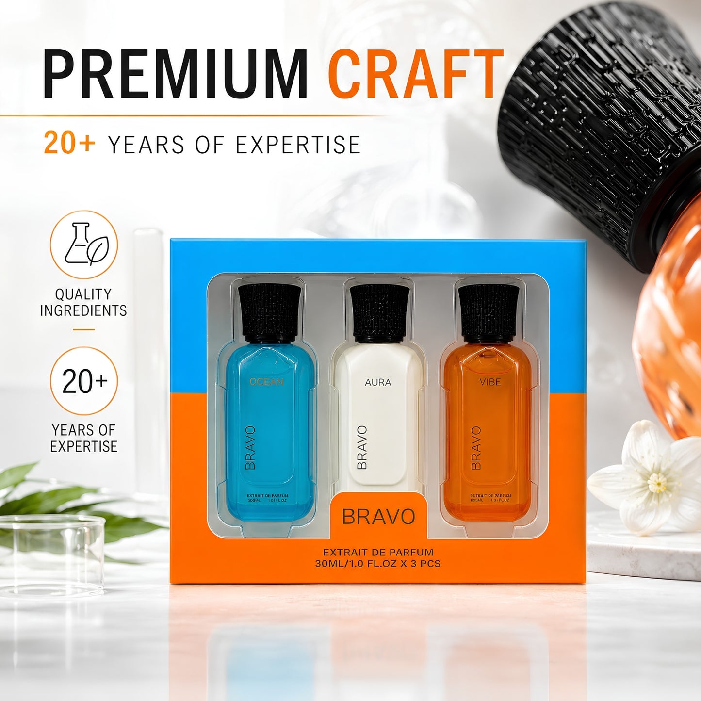 Bravo Gift Set - Vibe + Aura + Ocean