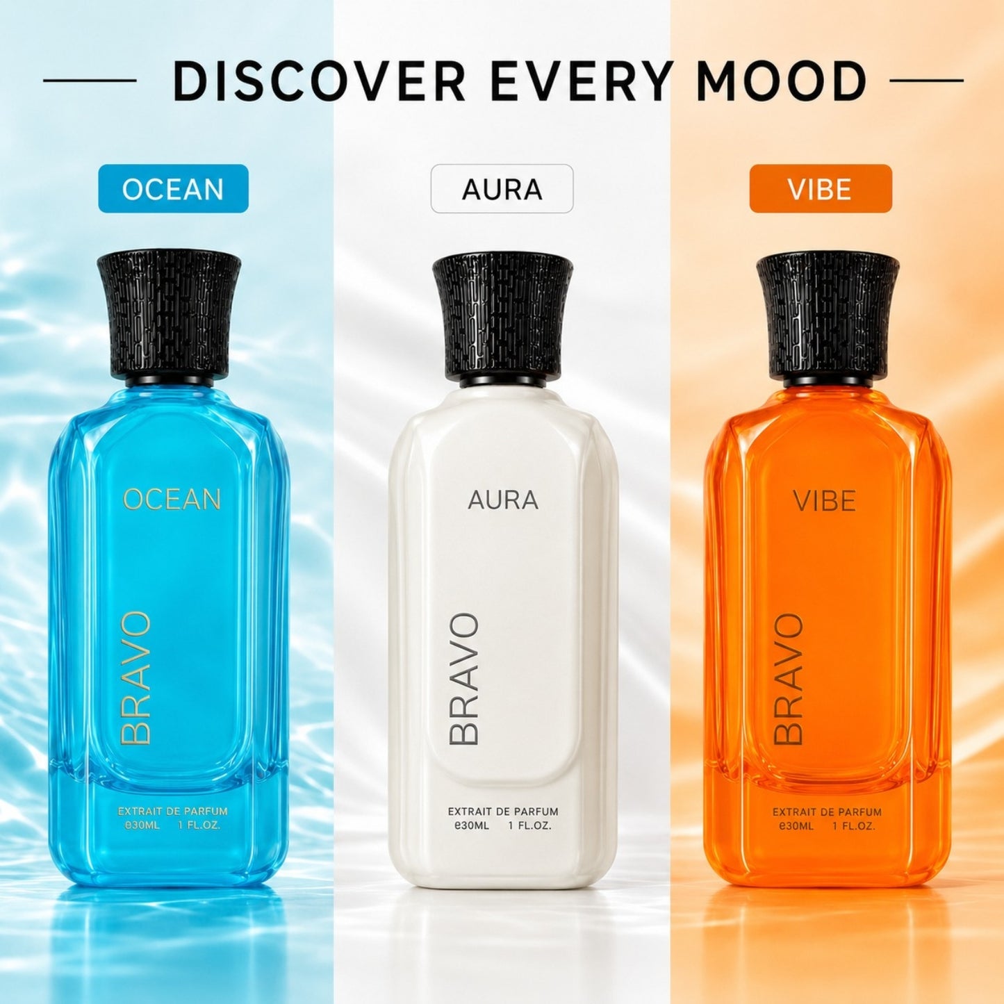 Bravo Gift Set - Vibe + Aura + Ocean